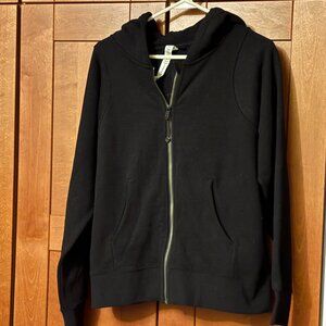 LULULEMON Athletica Woman Sz 10 Scuba Hoodie Black Pocket